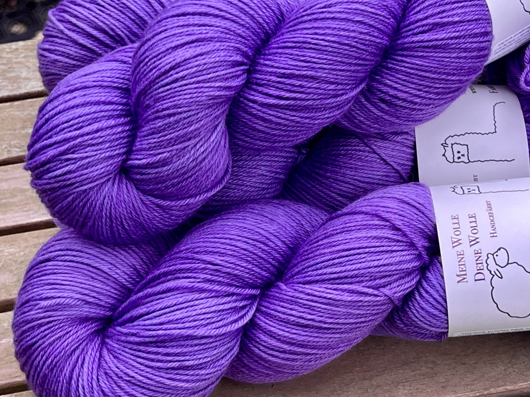 4-fach Sockenwolle extra fein - semi solid - Lavendula – Bild 2