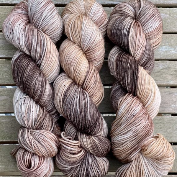 4-fach Sockenwolle extra fein - Caramel Choc