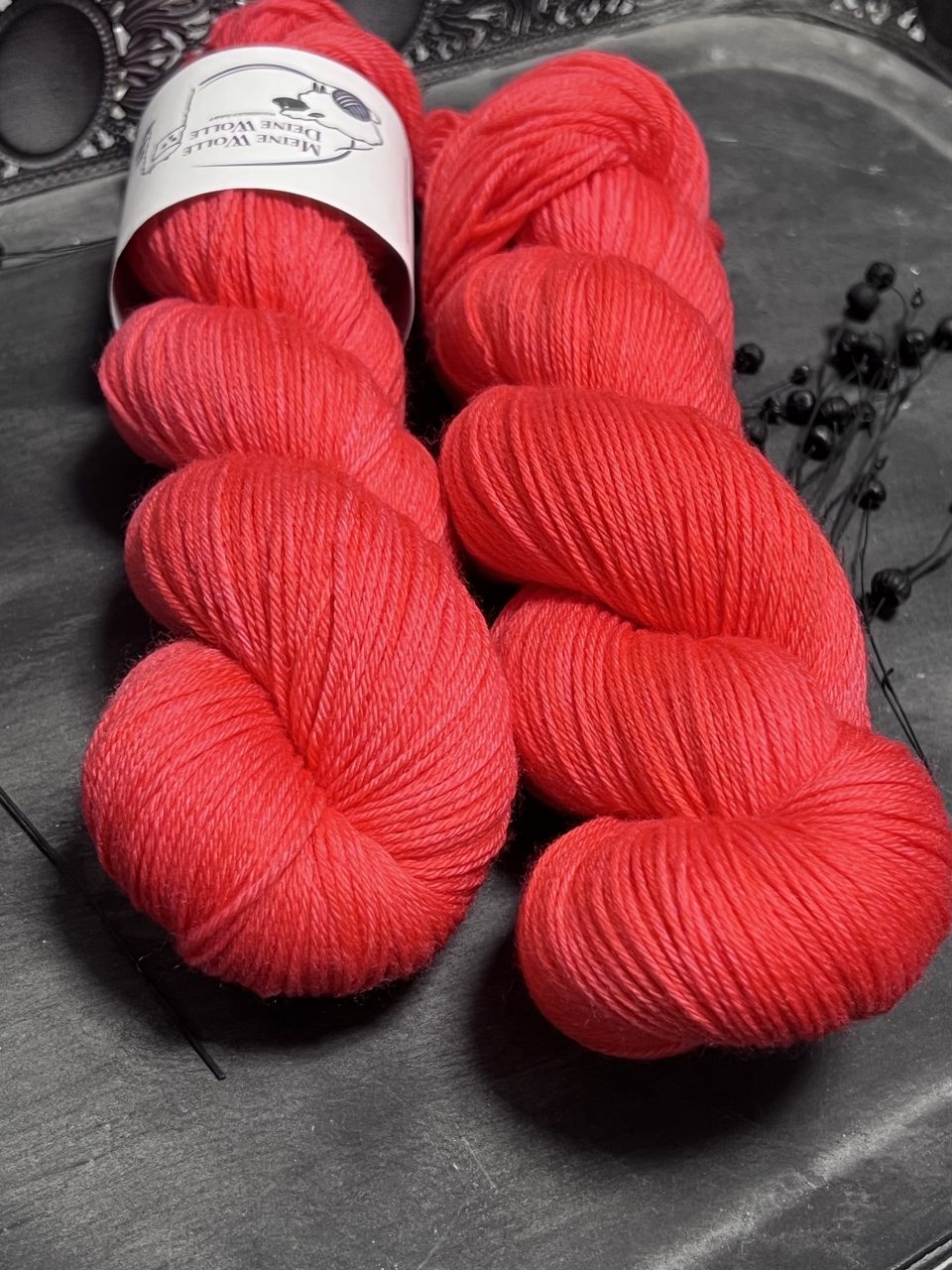 4-fach Sockenwolle extra fein - semi solid - Flamenco – Bild 2