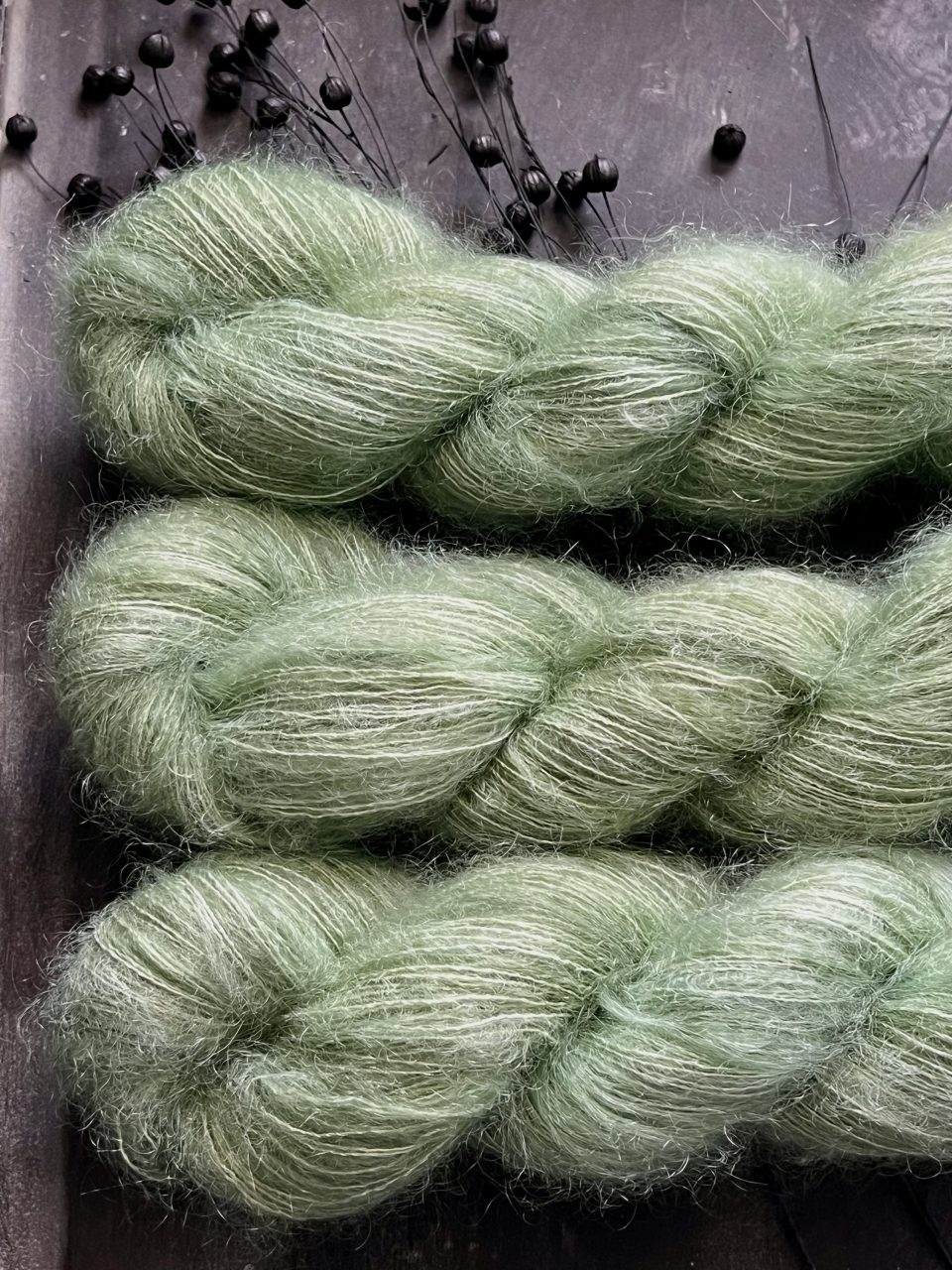 Kid Mohair 50g - semi solid - Mint Cloud – Bild 3
