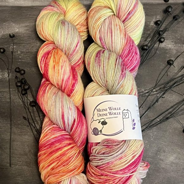 4-fach Sockenwolle extra fein - Verdigris Garden