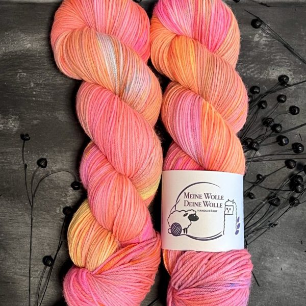 4-fach Sockenwolle extra fein - Neon Day