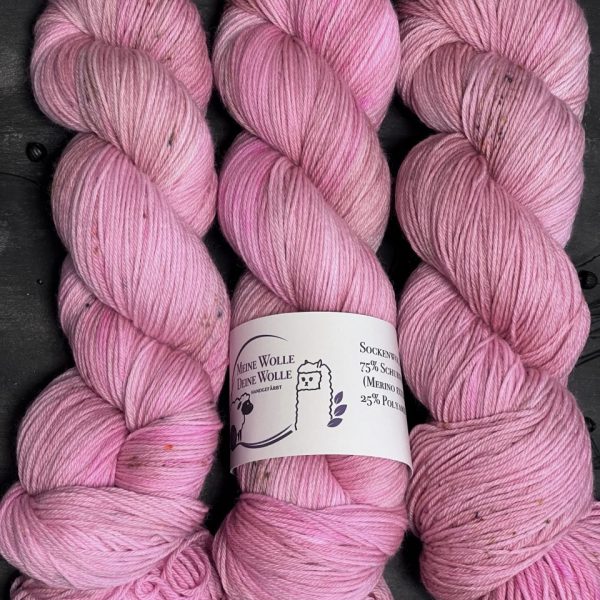 4-fach Sockenwolle extra fein - Rosy Meadow