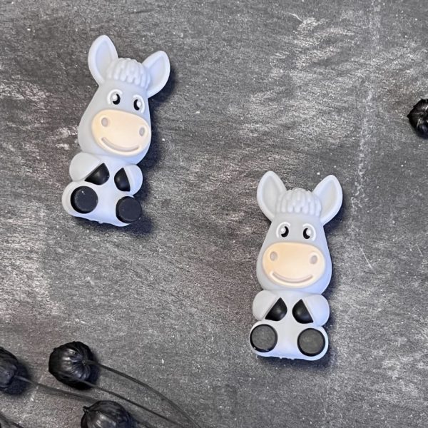 Maschen-/Nadel-Stopper - 1 Set mit 2 Stoppern - Esel