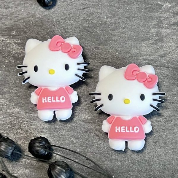 Maschen-/Nadel-Stopper - 1 Set mit 2 Stoppern - Kätzchen