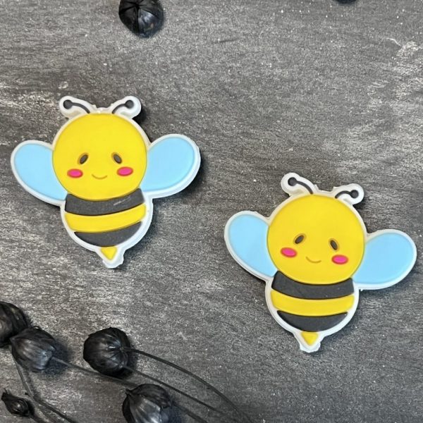 Maschen-/Nadel-Stopper - 1 Set mit 2 Stoppern - Flotte Biene