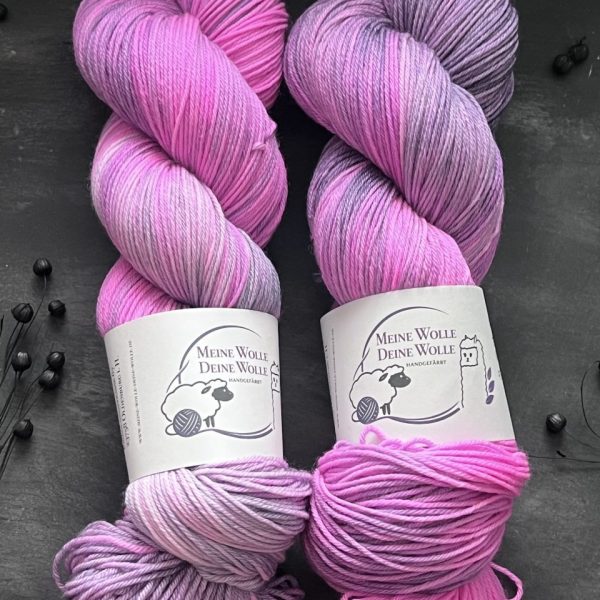 4-fach Sockenwolle extra fein - Orchid Smoke