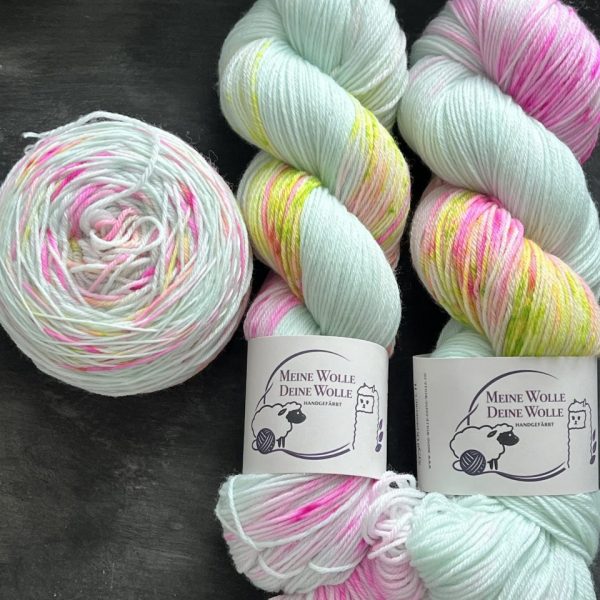 4-fach Sockenwolle extra fein - Confetti Spring