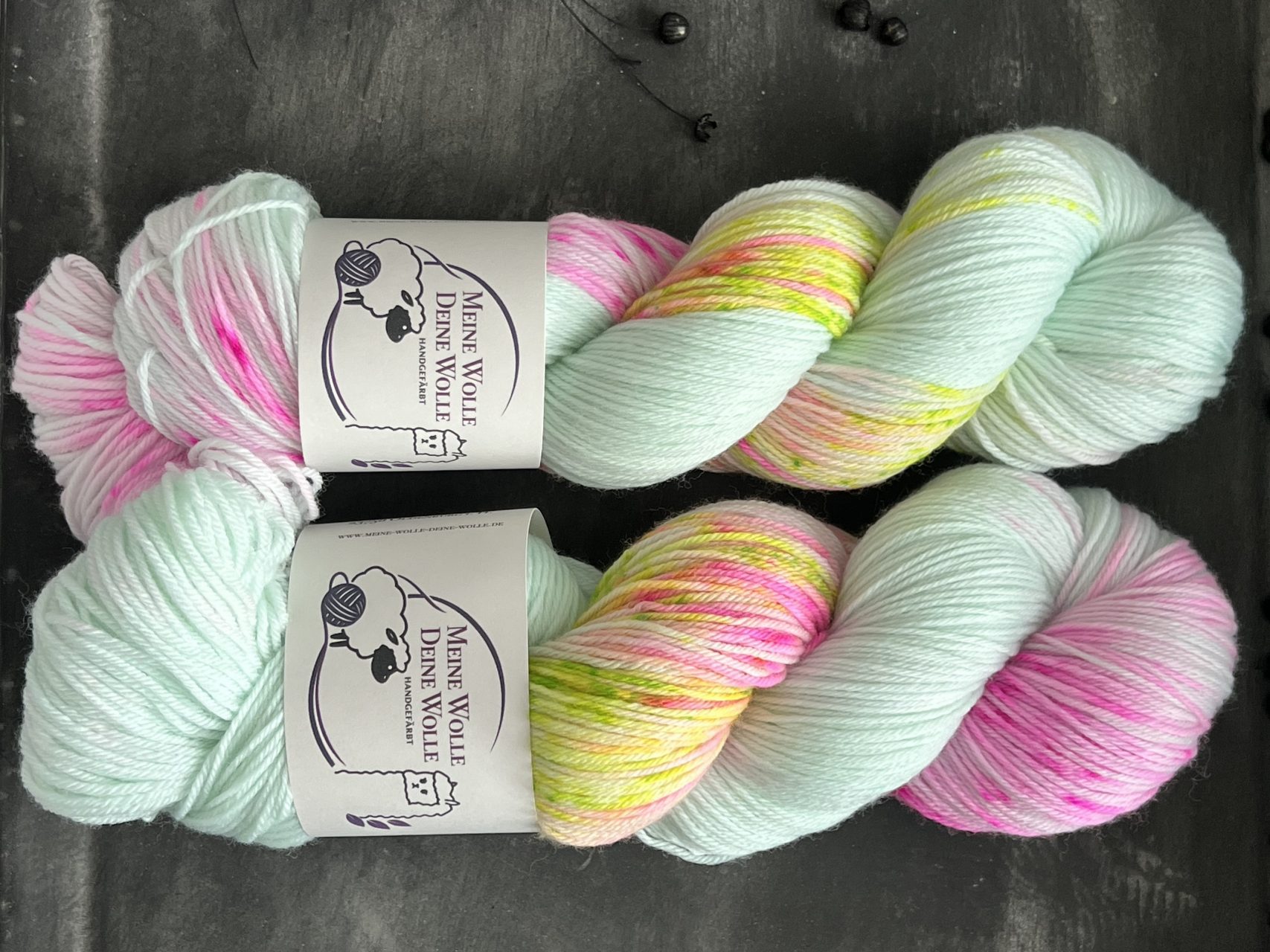 4-fach Sockenwolle extra fein - Confetti Spring – Bild 3