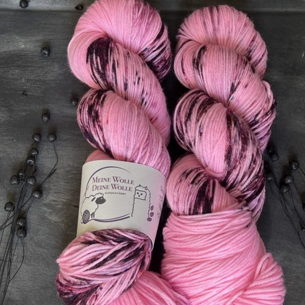4-fach Sockenwolle extra fein - Peony Candy