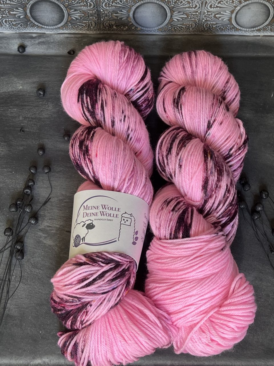 4-fach Sockenwolle extra fein - Peony Candy