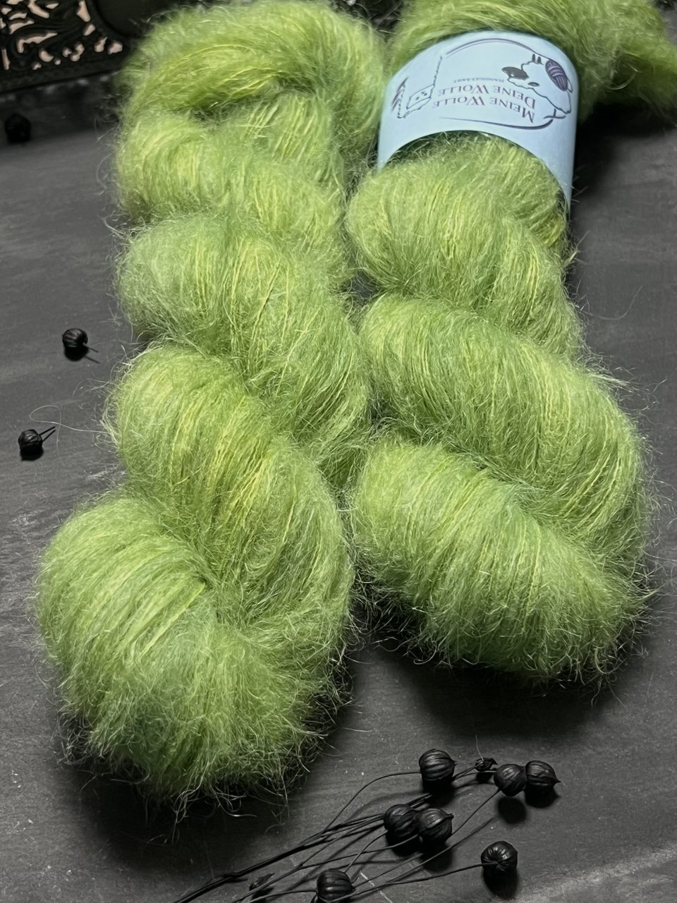 Federleicht Baby Suri|Seide 50 g - semi solid - Sour Apple – Bild 2