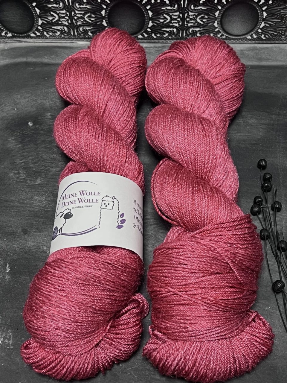 MerinoSeide 70/30 - semi solid - Passion Red